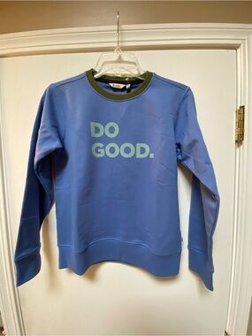 Cotopaxi Do Good Blue Crewneck Sweatshirt.   Kids Medium.